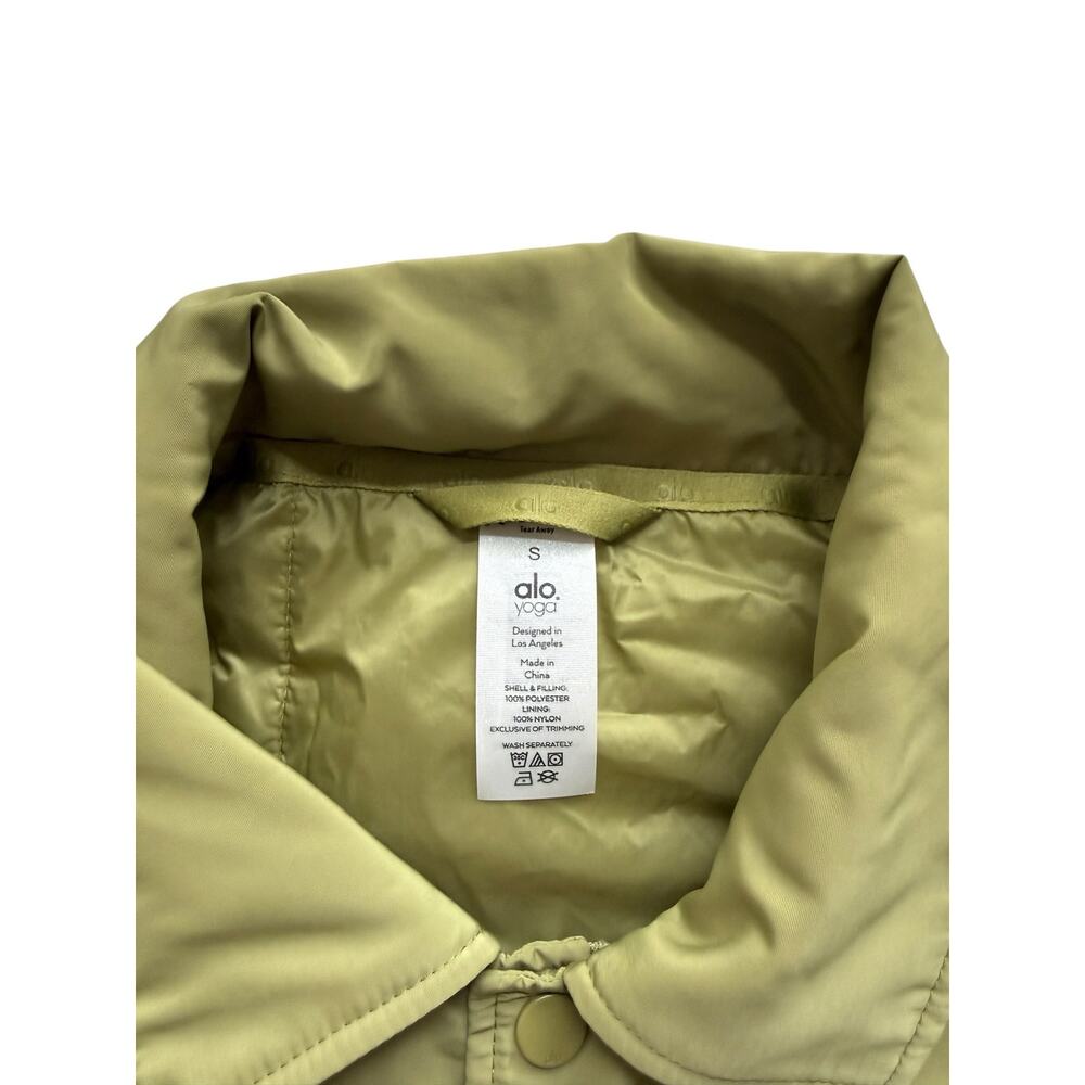 Alo Yogo Legend Jacket In Wasabi Size Small - Picture 9 of 9